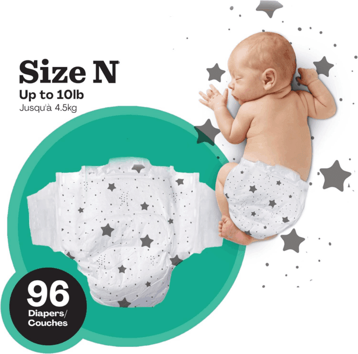 Diapers, Size Newborn (NB, up to 10 Lbs), 96 Count of Premium Disposable Baby Diapers in Umbrella and Koala Kids Designs, Hypoallergenic with Soft, Cloth-Like Feel - Image 5