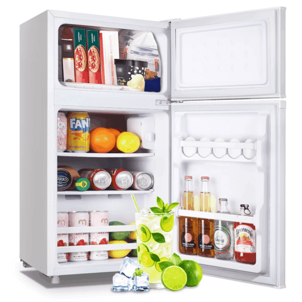 2.4 Cu.Ft Mini Fridge with Freezer, Small Refrigerator Apartment Size Fridge Black, NEW - Image 9