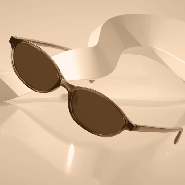 Retro Oval Sunglasses for Women 90S Design Small Cat Eye Sun Glasses UV Protection Y2K Trendy Narrow Shades - Image 3
