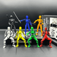 5PCS Assembly Completed T13 Action Figure 3D Printed Multi-Jointed Movable,Lucky 13 Action Figures,Multi-Articular Action Figures,Desktop Decorations,Creative Gifts (5 Colors) - Image 3