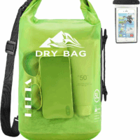 Dry Bag Waterproof for Women Men, 5L/10L/20L/30L/40L Roll Top Lightweight Dry Storage Bag Backpack with Phone Case for Travel, Swimming, Boating, Kayaking, Camping & Beach, 11 Transparent Colors
