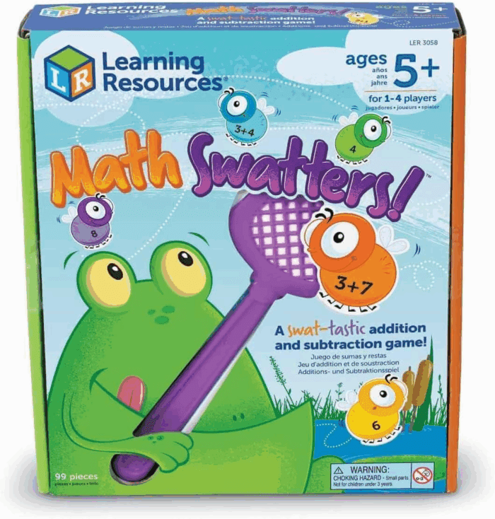 Mathswatters, Addition & Subtraction Game, Math Games for Kids, Educational Games, Preschool Math, Montessori, 99 Pieces, Age 5+ - Image 4