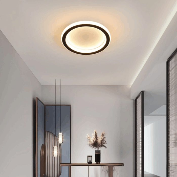Modern Led Ceiling Light round Ceiling Lamp Acrylic Flush Mount Ceiling Lamp Fixture for Bedroom Kitchen Hallway Entry, Warm White - Image 2