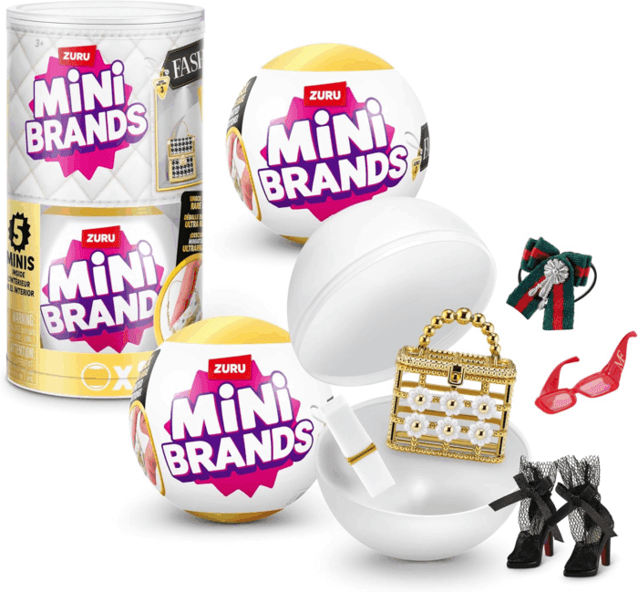 Fashion 2 Pack Series 3 by  Real Miniature Fashion Brands Collectible Toy, 2 Capsules of 5 Mystery Miniature Brands for Girls, Teens, Adults and Collectors (2 Pack)