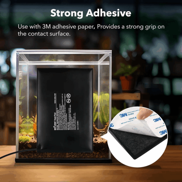Durable Reptile Heating Pad 8" X 12" with Digital Thermostat under Tank Heater Terrarium Warmer Combo Set for Turtles, Lizards, Frogs, and Other Reptiles - Image 6