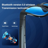 GS01 Smart Bluetooth Sunglasses, Audio Sunglasses with Speaker, UV400 Polarized Lens, Open Ear Music, Touch Control - Image 3