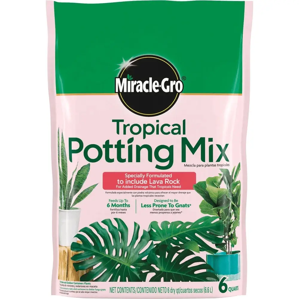 Tropical Potting Mix Soil with Lava Rock, 6 Qt