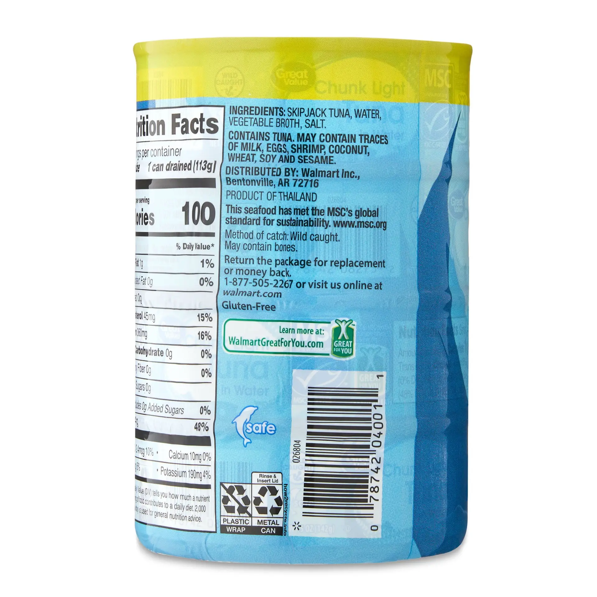 Chunk Light Tuna in Water, 5 Oz, 4 Pack - Image 7