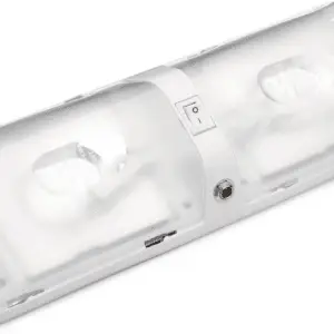 Euro-Style Single Dome Light with Jack Ceiling Light Fixture Camper RV Interior Lights