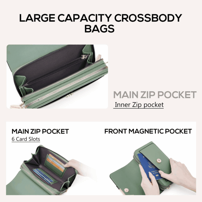 Small Crossbody Bag for Women,Cell Phone Purse Women'S Shoulder Handbags Wallet Purse with Credit Card Slots - Image 3
