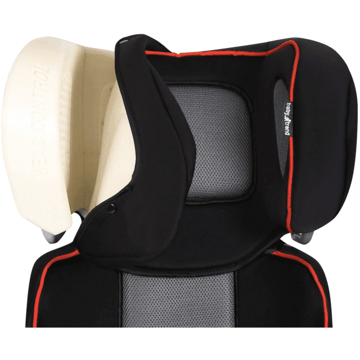 Yumi Folding Booster Car Seat with 2 Cup Holders, Gray - Image 4