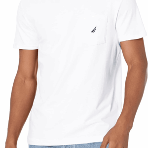 Men'S Solid Crew Neck Short-Sleeve Pocket T-Shirt