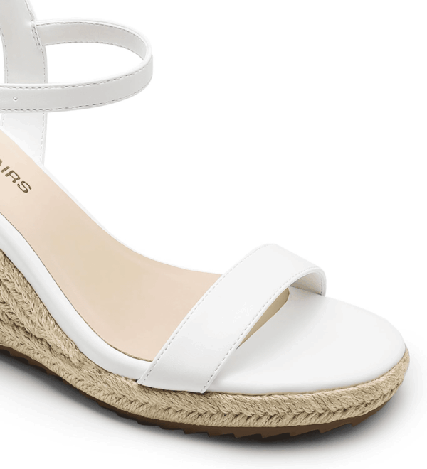 Espadrilles Wedge Sandals for Women, Women'S Open Toe Summer Dressy Sandals with Adjustable Ankle Strap and Soft Footbed - Image 3