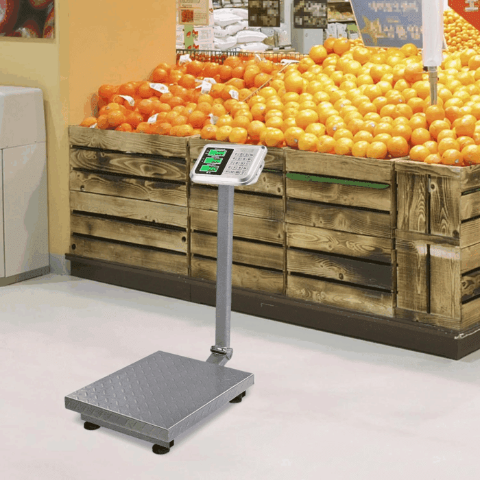 220Lb Weight Electronic Platform Scale,Digital Floor Heavy Duty Folding Scales,Stainless Steel High-Definition LCD Display, Perfect for Postal Luggage Shipping Mailing Package Price Computing - Image 17
