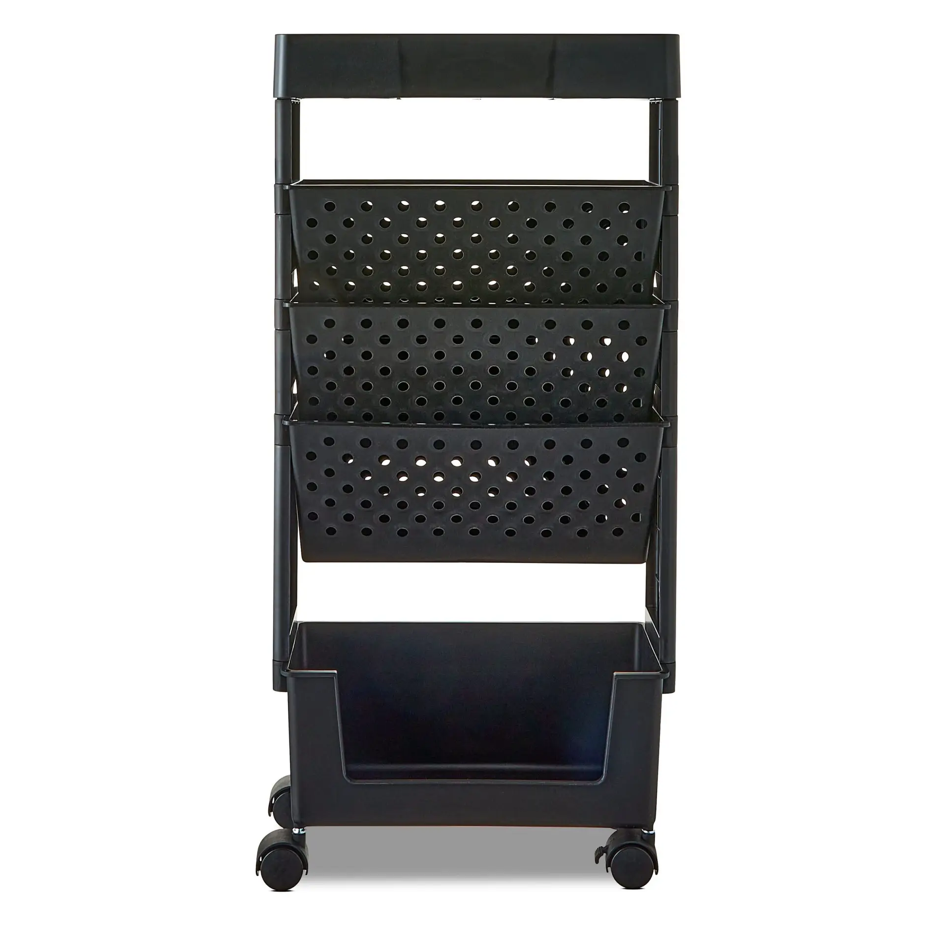 Tiered Organizing Cart, Black - Image 2