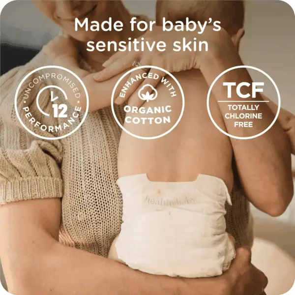 Our Diapers | EWG Verified Safe & Plant-Based Diapers | Leak Protection | Soft Organic Cotton Shell | Chlorine-Free Diaper for Sensitive Skin | Size 1 (7-14Lbs) 70 Count - Image 3