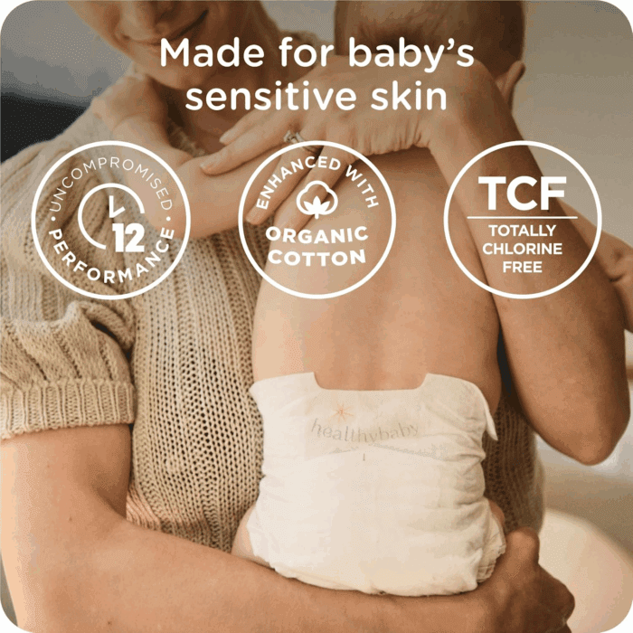 Our Diapers | EWG Verified Safe & Plant-Based Diapers | Leak Protection | Soft Organic Cotton Shell | Chlorine-Free Diaper for Sensitive Skin | Size 1 (7-14Lbs) 70 Count - Image 3