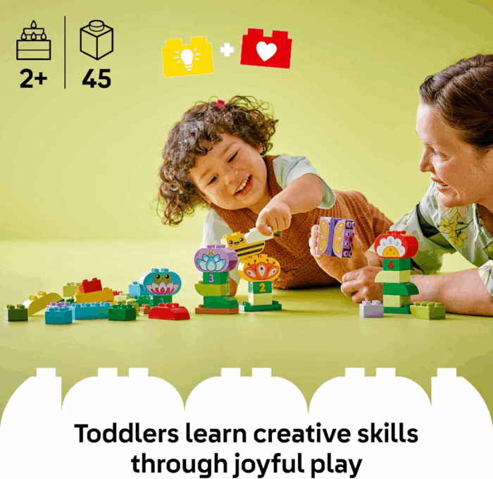 DUPLO Town Creative Garden & Flowers Building Toy Playset - Preschool Learning and Educational Flower Toy for Toddlers, Boys and Girls, Ages 2+ - Baby Gift Idea - 10444 - Image 2