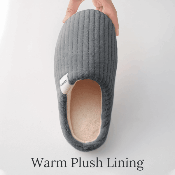 Slippers for Women, Warm Memory Foam Comfy House Slippers with Anti-Skid Rubber Sole for Indoor and Outdoor - Image 3