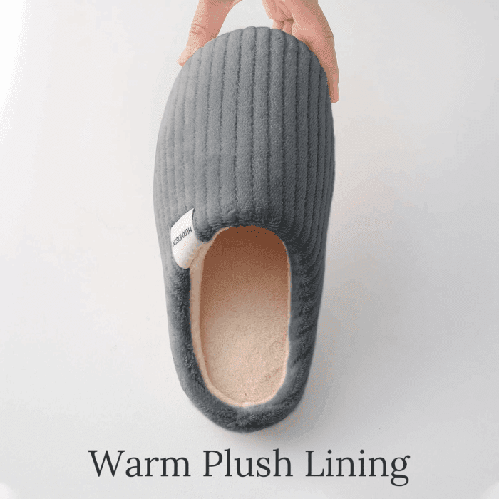 Slippers for Women, Warm Memory Foam Comfy House Slippers with Anti-Skid Rubber Sole for Indoor and Outdoor - Image 3