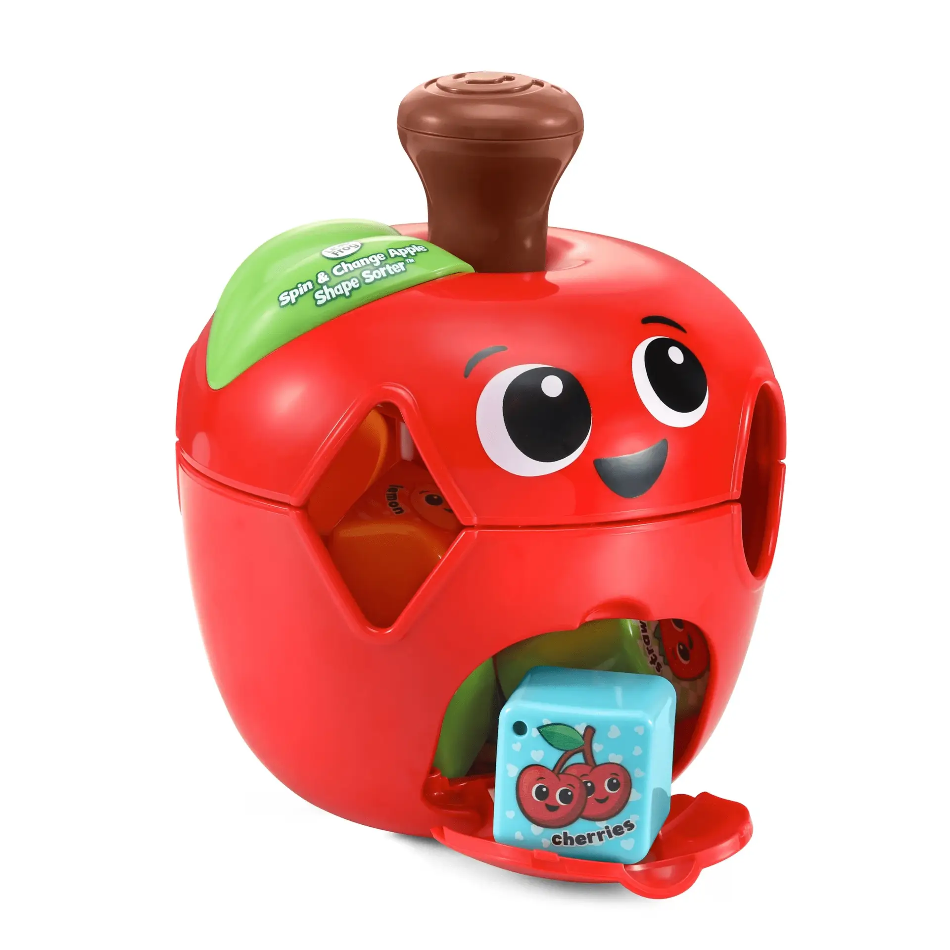 Spin & Change Apple Shape Sorter with Accessories, Baby and Toddler Toys - Image 4