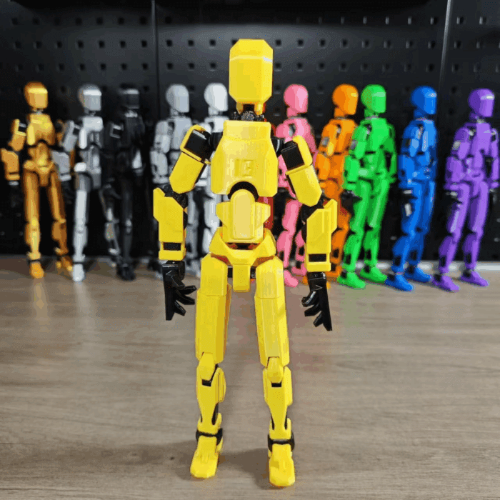 5PCS Assembly Completed T13 Action Figure 3D Printed Multi-Jointed Movable,Lucky 13 Action Figures,Multi-Articular Action Figures,Desktop Decorations,Creative Gifts (5 Colors) - Image 8