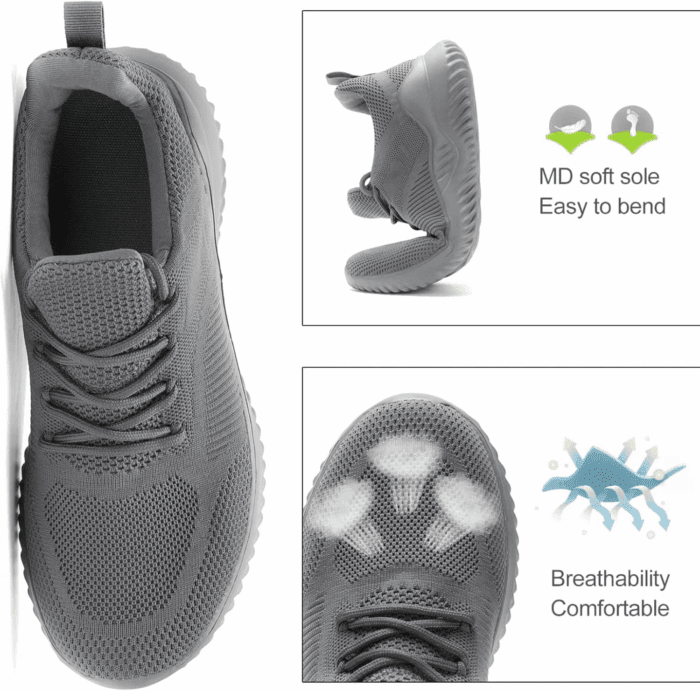 Men'S Non Slip Running Shoes Ultra Light Breathable Casual Walking Shoes Fashion Sneakers Mesh Workout Sports Shoes - Image 5