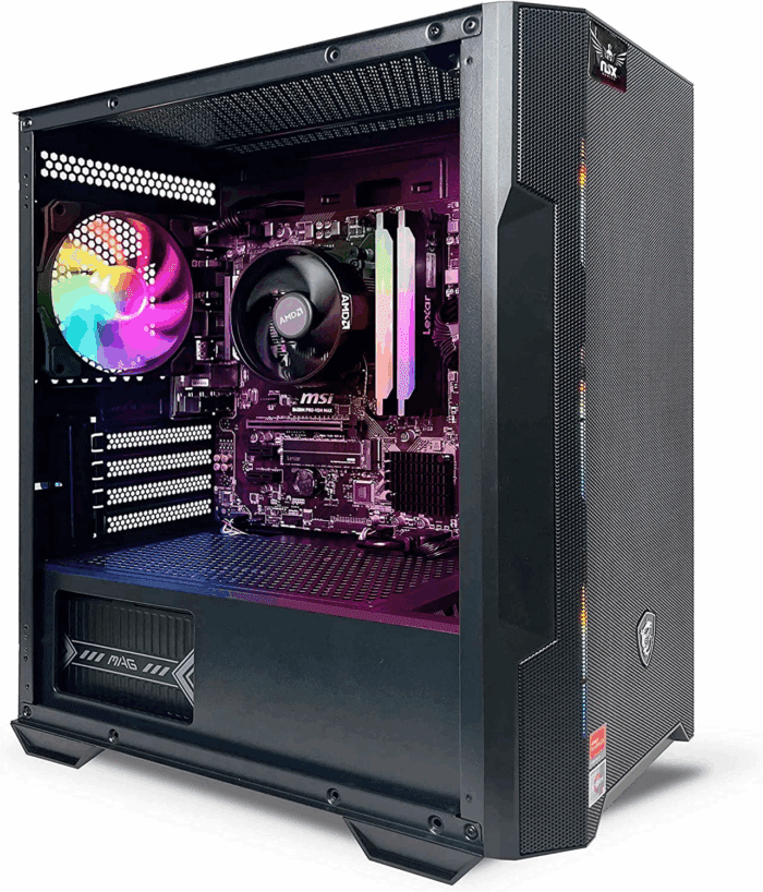 PC - AMD Ryzen 5 5600G, 16 Gb DDR4 3600, 512 Gb M2 Nvme SSD, RGB Fans, W11 - Image 3