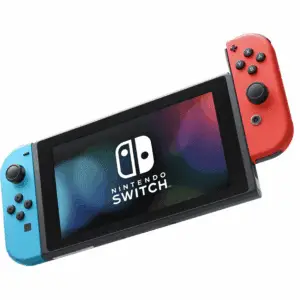 Switch Gaming Console with Neon Blue and Neon Red Joy-Con