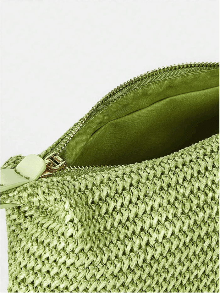 Women'S Straw Woven Shoulder Bag Tote Handbag Summer Beach Purse - Image 5