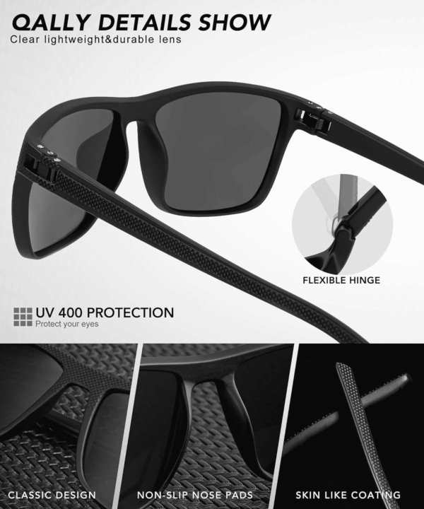 Polarized Sunglasses Men, Mens Sunglasses Polarized UV Protection Lightweight Sun Glasses for Driving Fishing Golf - Image 3