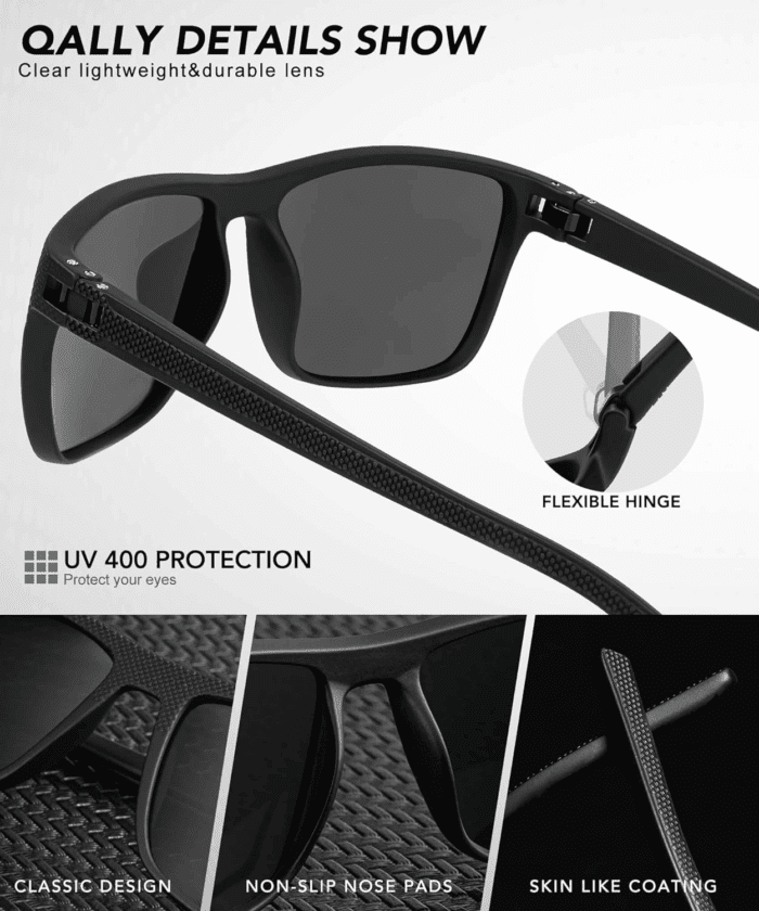 Polarized Sunglasses Men, Mens Sunglasses Polarized UV Protection Lightweight Sun Glasses for Driving Fishing Golf - Image 3