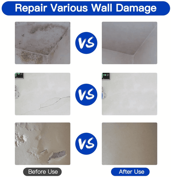 Spackle Wall Fillers Drywall Patch Repair Kit Hole White Repair Paste, Plaster Dent Repair Mending Agent 8.8 Oz Each FU0619 2 Count - Image 2