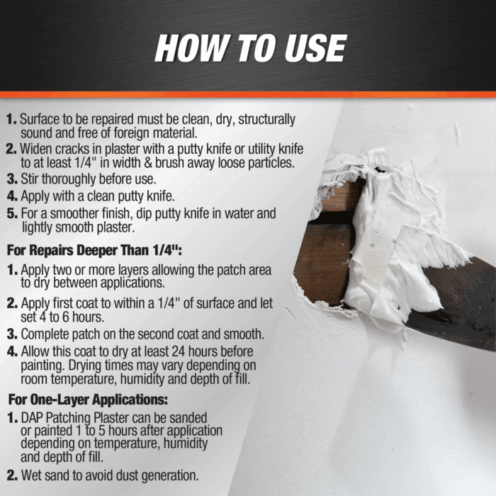 Patching Plaster 32 Oz White - Image 4