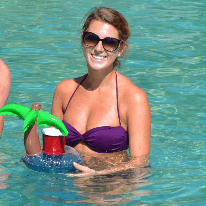 Inflatable Pool and Hot Tub Drink Holders (3 Pack) (Choose - Unicorn, Flamingo, Palm Tree and More) - Image 3