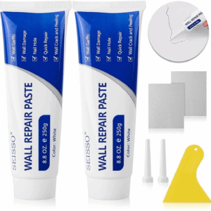 Spackle Wall Fillers Drywall Patch Repair Kit Hole White Repair Paste, Plaster Dent Repair Mending Agent 8.8 Oz Each FU0619 2 Count