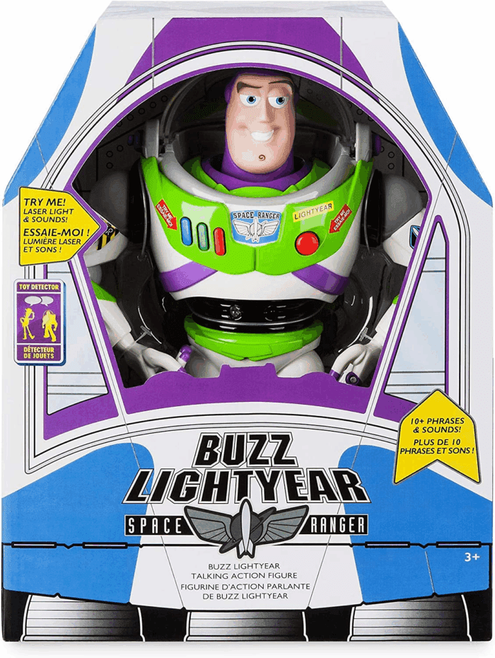 Official Buzz Lightyear Interactive Talking Action Figure from Toy Story, Features 10+ English Phrases, Interacts with Other Figures and Toys - Image 4