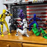 Titan13 Action Figure, Dummy Robot 13 Action Figure, 3D Printed Multi-Jointed Movable  Creative Gifts for Kids Adults with 3 Hand-Shapes, 4 Weapons(5Pcs) - Image 6