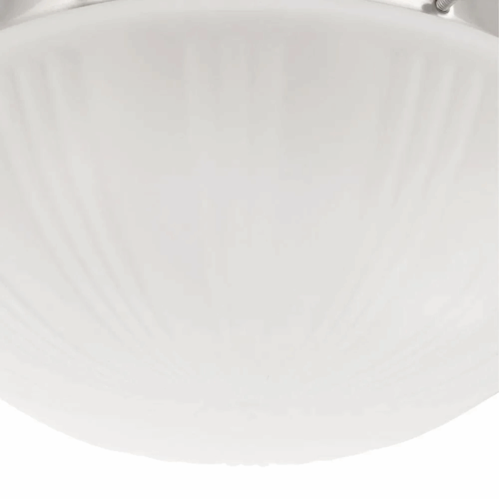 Lighting  Two-Light Flush-Mount Interior Ceiling Fixture with Pull Chain Brushed Nickel - Image 4