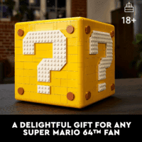 Super Mario 64 Question Mark Block 71395, 3D Model Set for Adults with 4 Microscale Game Levels: Peach’S Castle, Bob-Omb Battlefield, Cool Mountain and Lethal Lava Trouble - Image 2