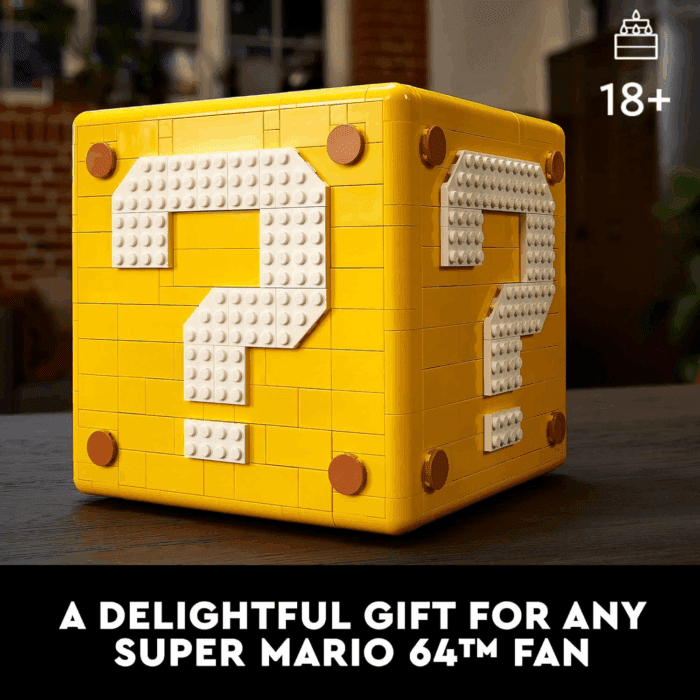Super Mario 64 Question Mark Block 71395, 3D Model Set for Adults with 4 Microscale Game Levels: Peach’S Castle, Bob-Omb Battlefield, Cool Mountain and Lethal Lava Trouble - Image 2