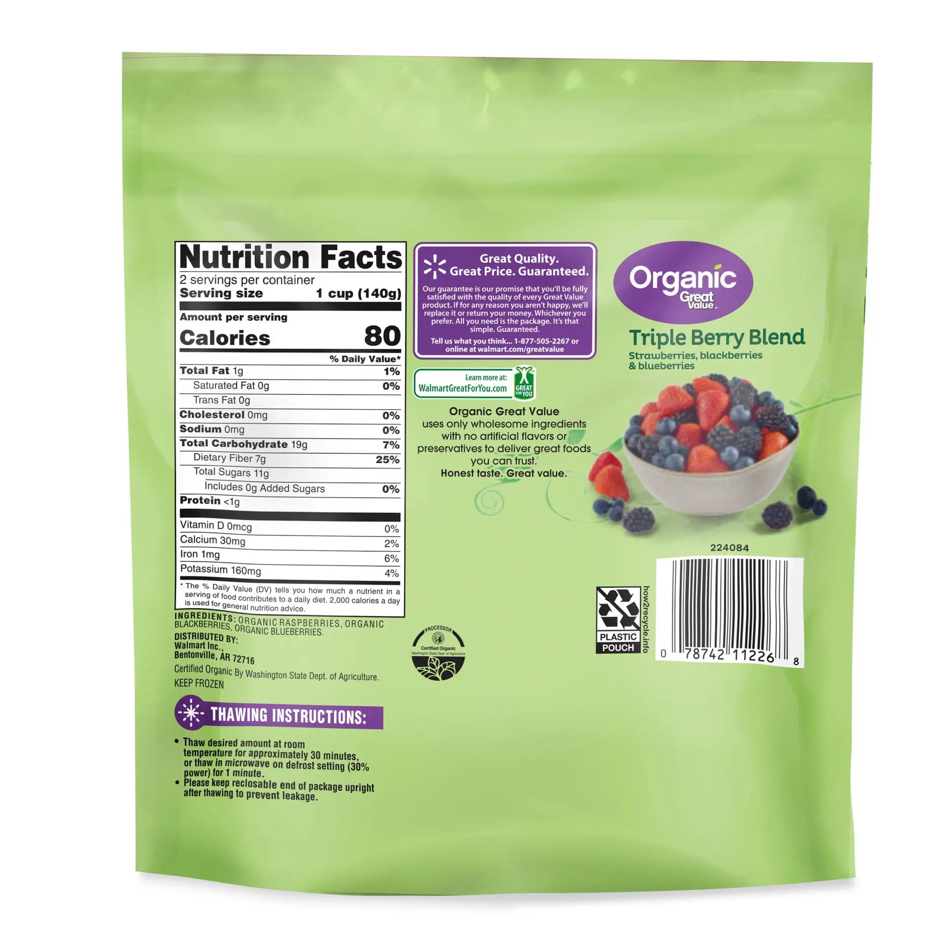 Organic Triple Berry Blend, 10 Oz - Image 5