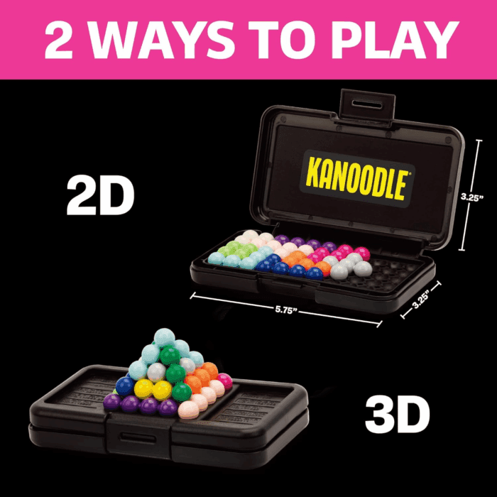 Kanoodle 3D Brain Teaser Puzzle for Ages 7+ Brain Games for Kids and Adults, Travel Games - Image 4
