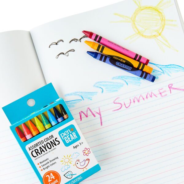 Crayons, Assorted Colors, 24 Count - Image 6