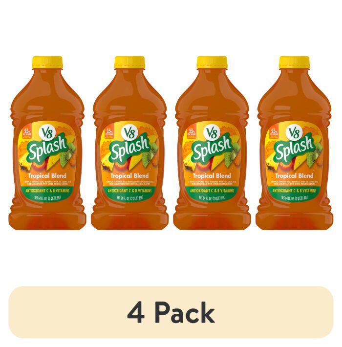 V8 Splash Tropical Blend Flavored Juice Beverage, 64 Fl Oz Bottle - Image 12