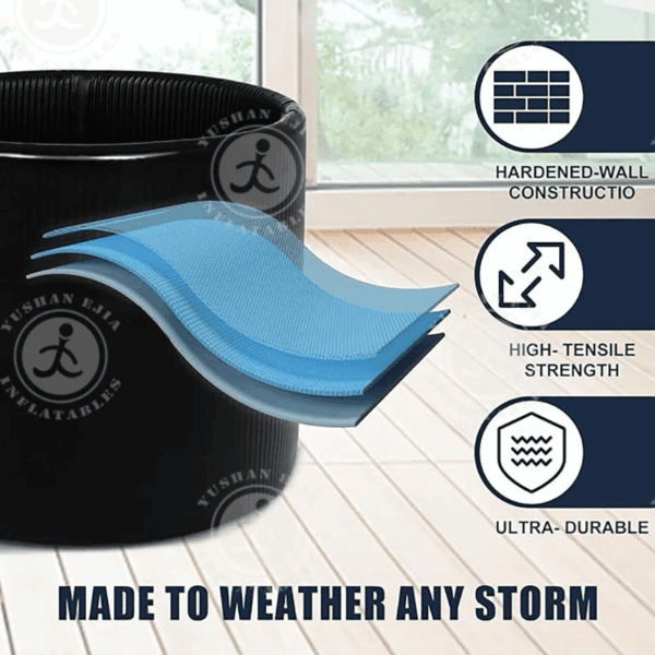 Durable New Style Inflatable Ice Baths Cold Plunge Bath Inflatable Bath Tub with Hand Pump for Recovery - Image 3