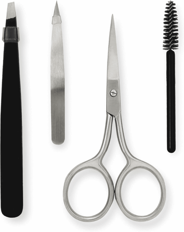 4 Piece Brow Kit, Black - Image 2