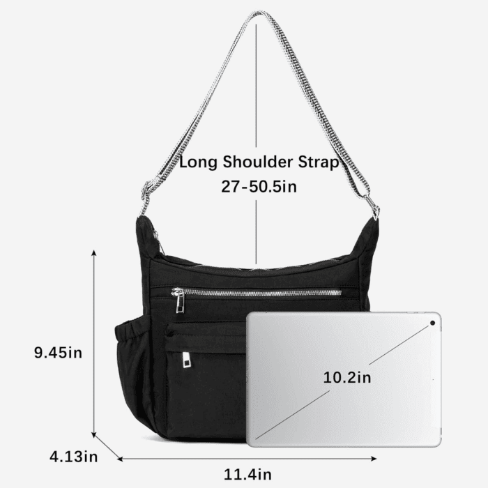 Travel Purses for Women, Waterproof Nylon Crossbody Bags for Woman Trendy, anti Theft Shoulder Bag for Ladies - Image 3