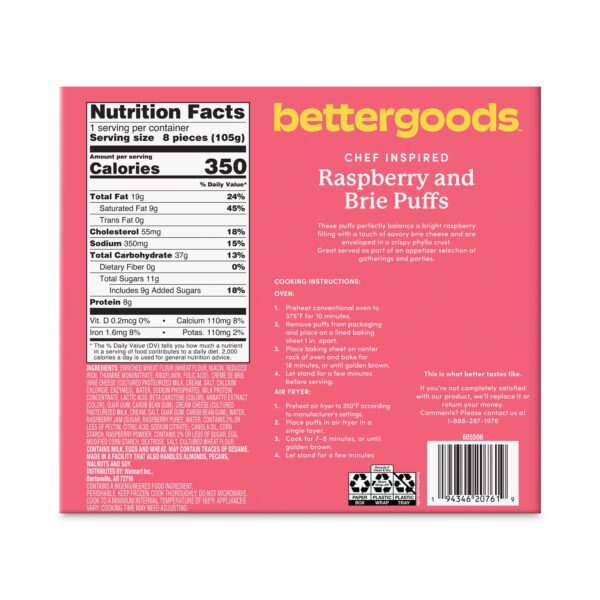 Raspberry and Brie Puffs, 3.7 Oz, 8 Count (Frozen) - Image 3