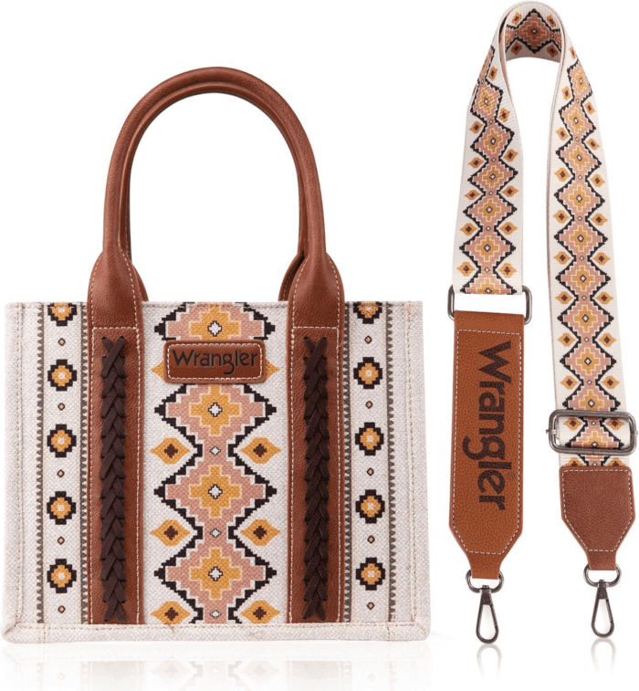 Wrangler Tote Bag for Women Western Shoulder Purses Boho Aztec Satchel Handbags